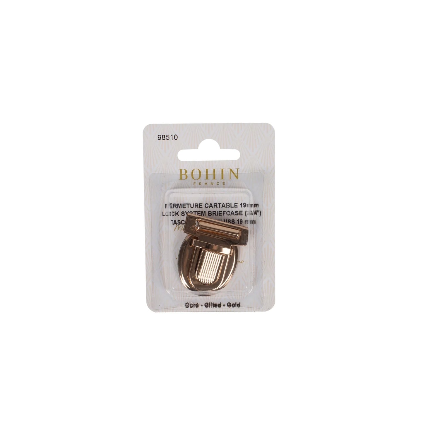 LOCK SYSTEM BRIEFCASE - 3/4" - Gilted BLISTER 1