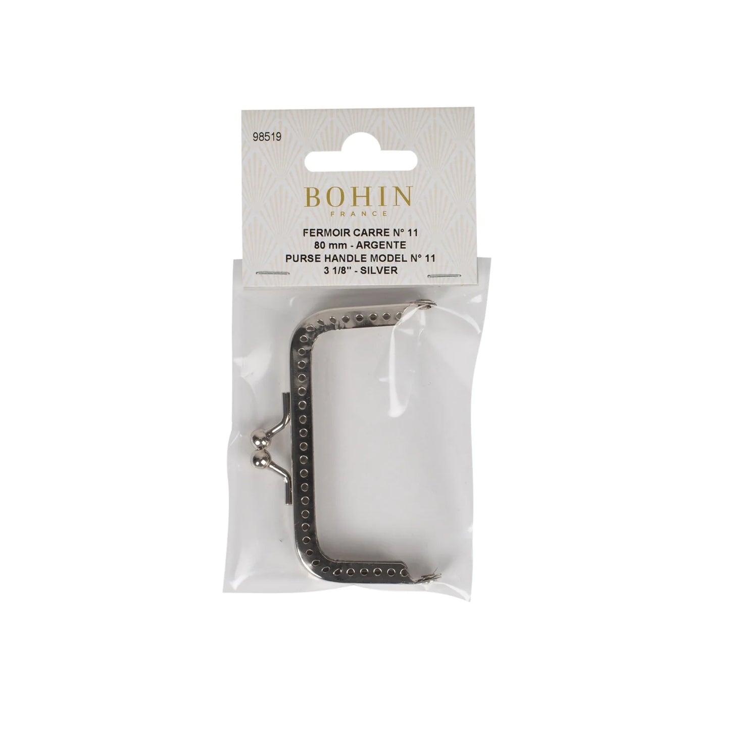PURSE HANDLE MODEL N°11 - 3 1/8" - Nckl