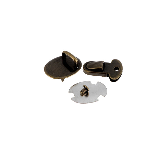 LOCK SYSTEM BRIEFCASE 9/16"+RIVET BRZ Blx1
