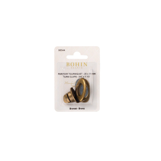 TURN CLAPS BRONZ COL BLISTER 1
