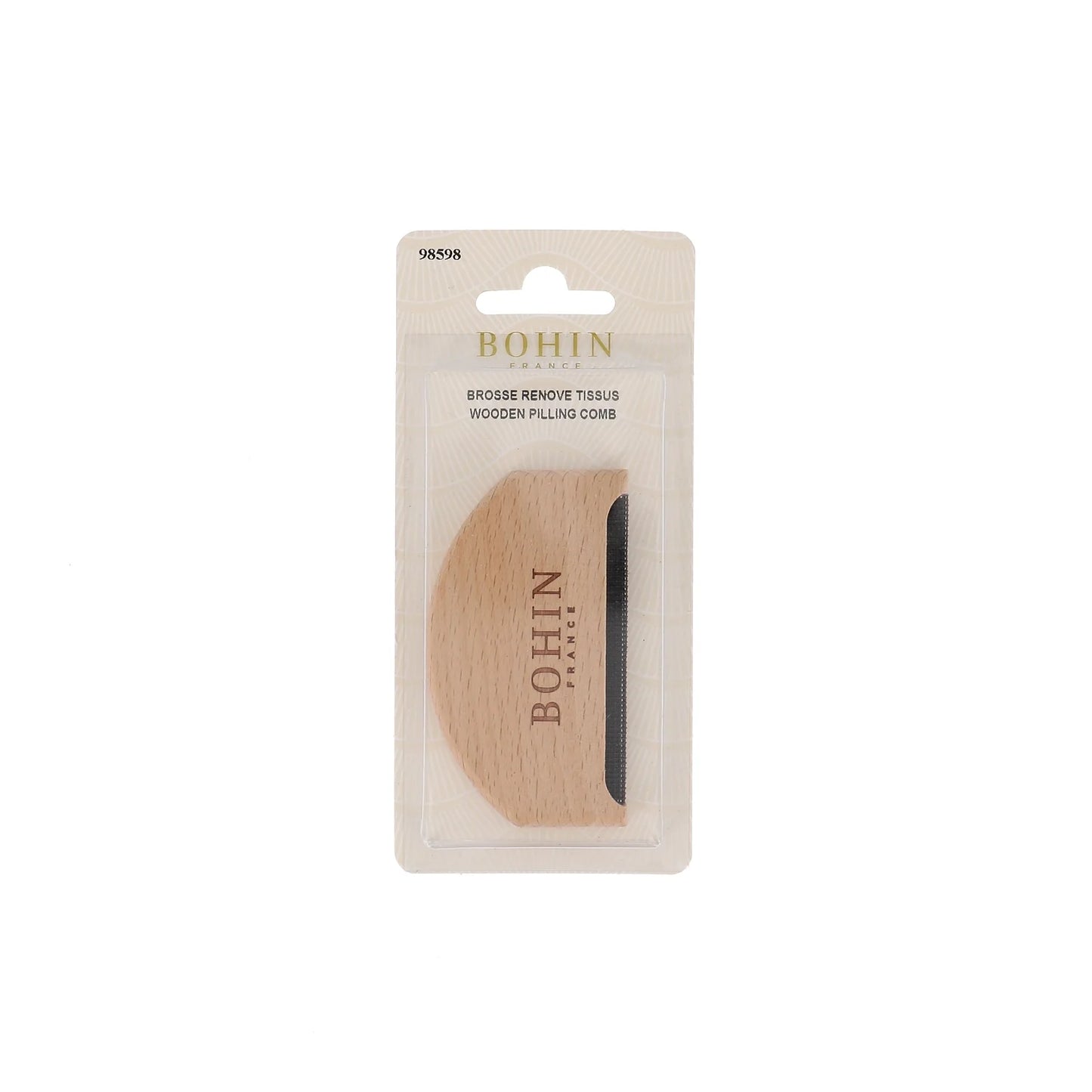 WOODEN PILLING COMB - Natural Color