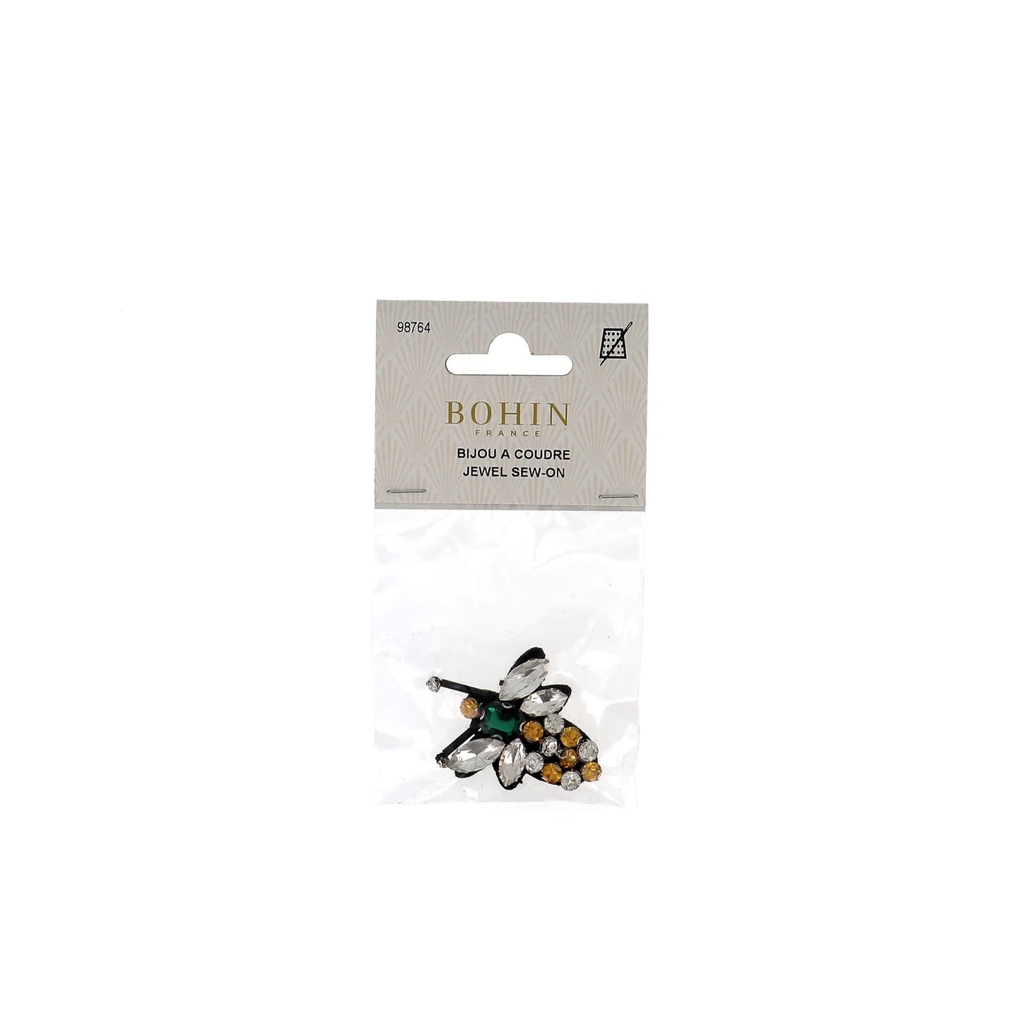 JEWELRY SEWING - Wasp with Diamond - 1 1/2 x2"