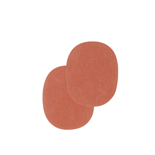 SEW-ON OVAL REPAIRS (1 pair) - 5x4" - PEACH PINK