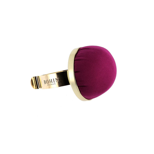 PIN CUSHION, METAL BRACELET - PURPLE
