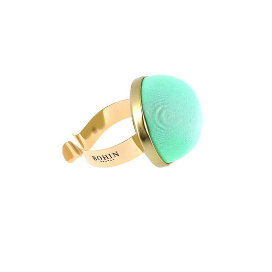 PIN CUSHION, METAL BRACELET - WATER GREEN