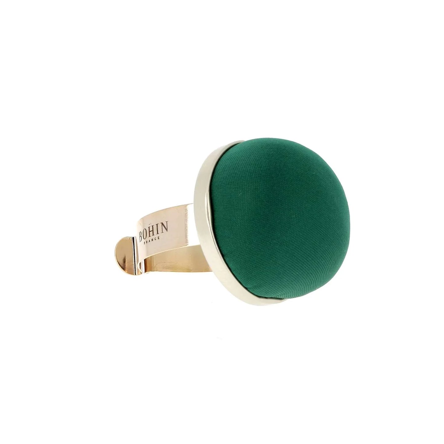 PIN CUSHION, METAL BRACELET - CHRISTMAS GREEN