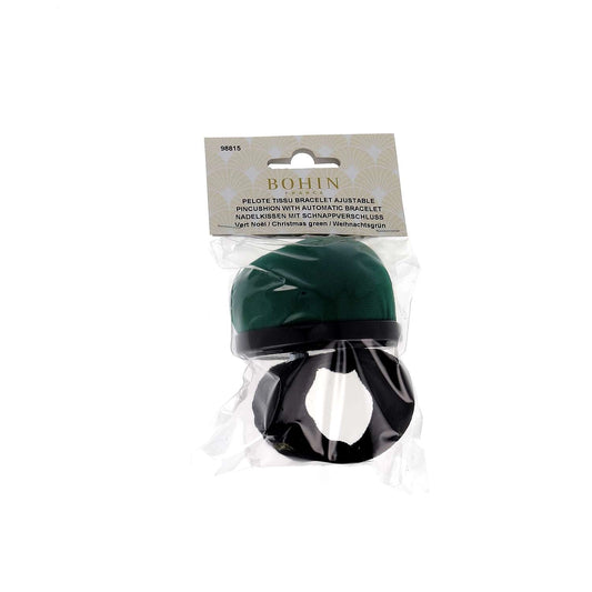 PIN CUSHION - Slap Bracelet - CHRISTMAS GREEN