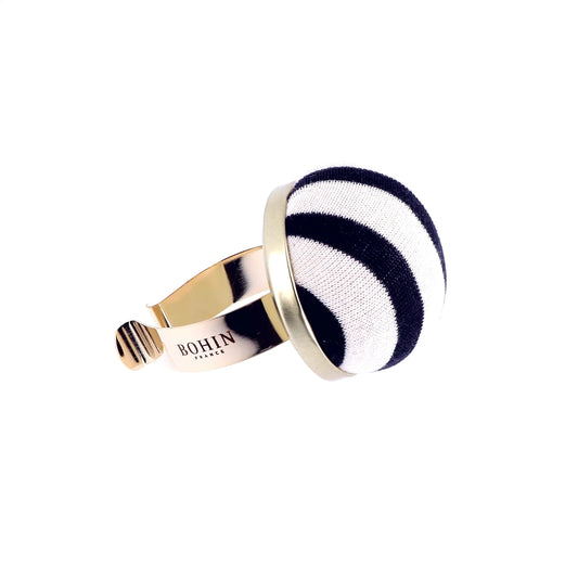 PIN CUSHION, METAL BRACELET - BRETON STRIPE