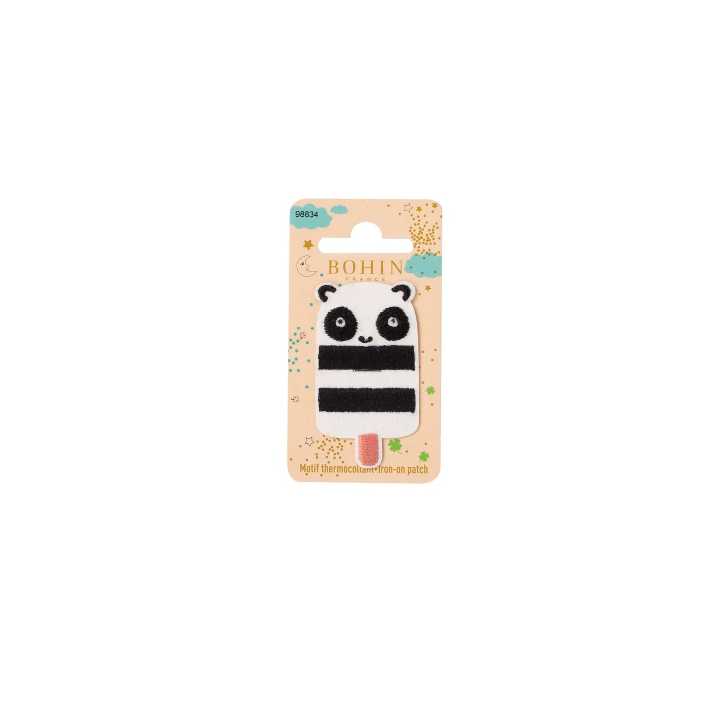 IRON-ON PATCH "BOHIN EXCLUSIVE" - PANDA