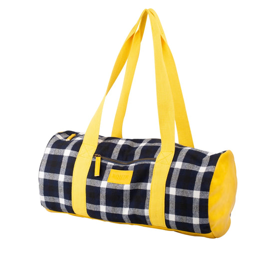 COTTON BAG 45x22CM - YELLOW TARTAN