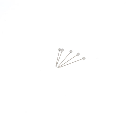 GLASS HEAD PINS - 1 "3/16 - BLISTER80pcs-Pearl Grey