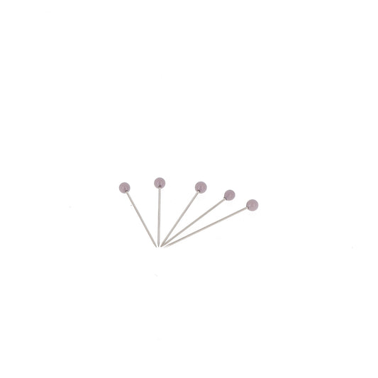 GLASS HEAD PINS - 1 "3/16 - BLISTER80pcs-Purple
