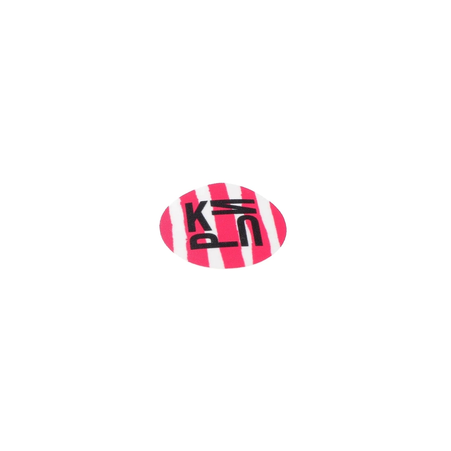IRON ON PATCH "PUNK" - PINK STRIPES