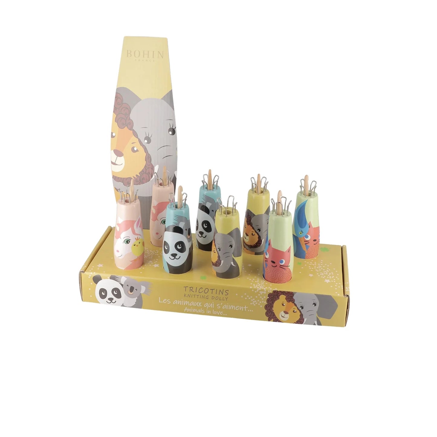 KNITTING DOLLY - Display of 8 pcs