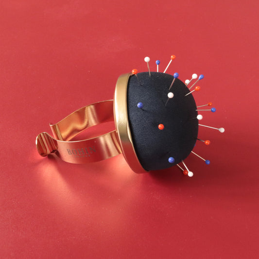 GLASS HEAD PINS - 1 "3/16 - BLISTER80pcs-Blue White Red