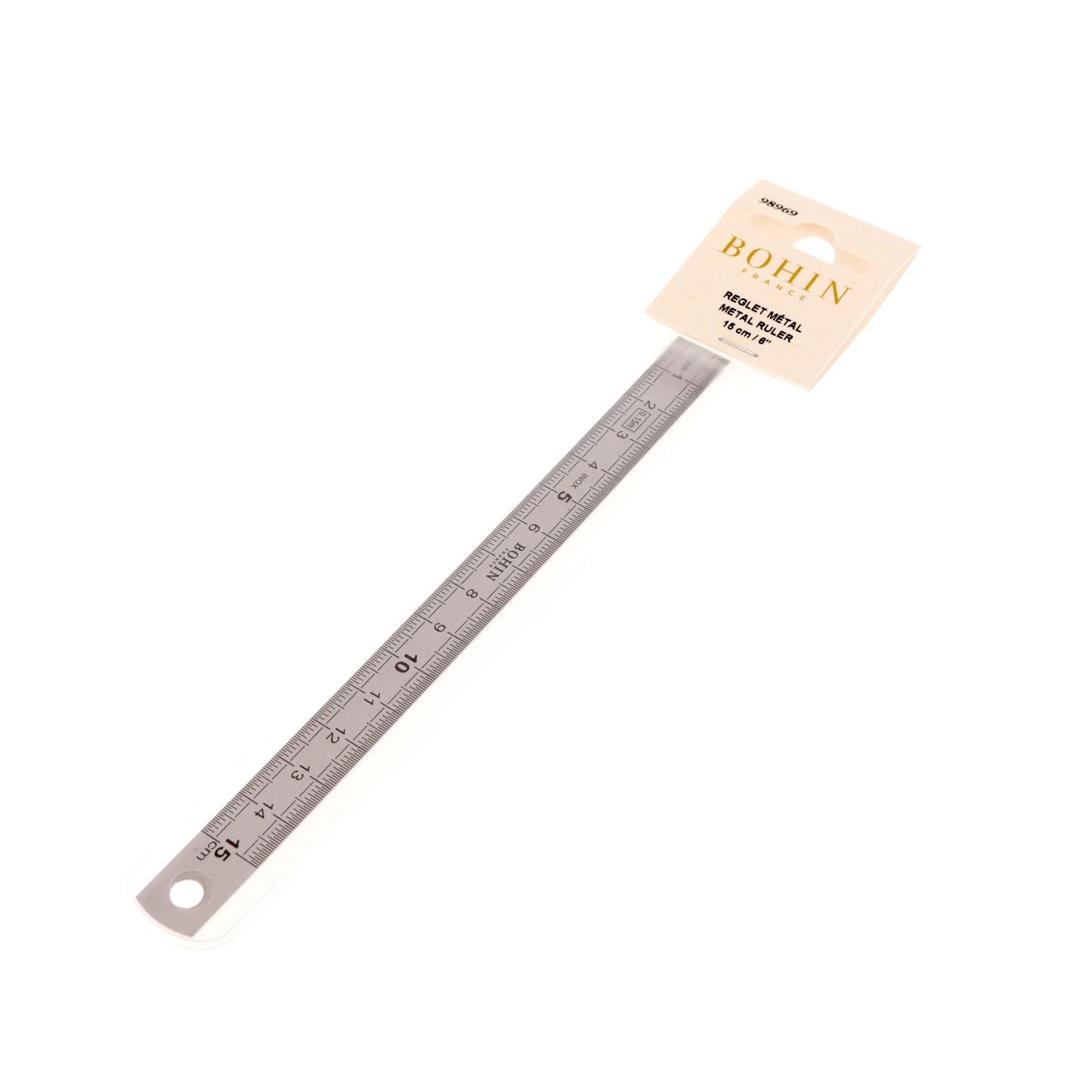 METAL RULER - 15CM - Blister