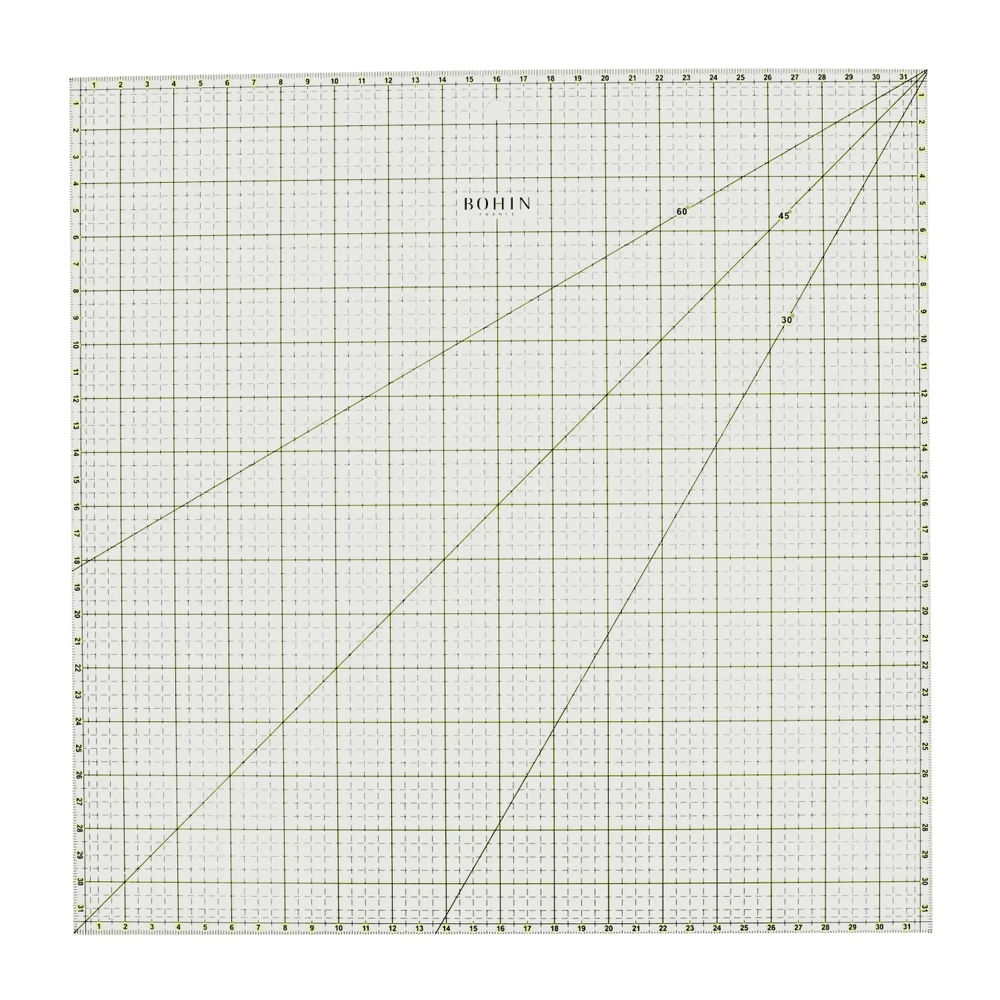 QUILTING RULER (CM) BOHIN Acrylic 32x32CM