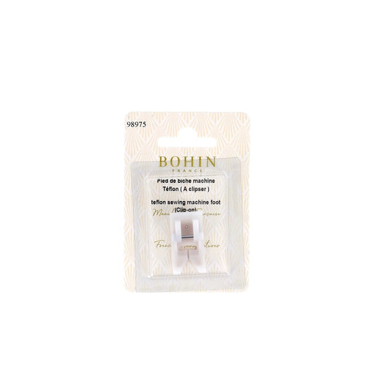 TEFLON SEWING MACHINE FOOT (CLIP-ON) Blister