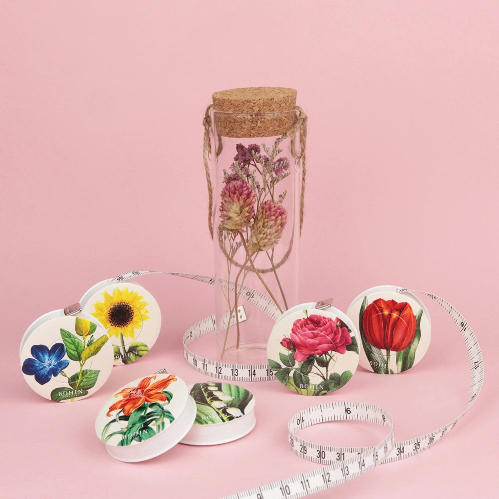 TAPE MEASURE "BOTANICAL COLLECTION" Designs - Disp.x14