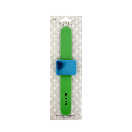 MAGNETIC PINCUSHION BRACELET - GREEN - Blister