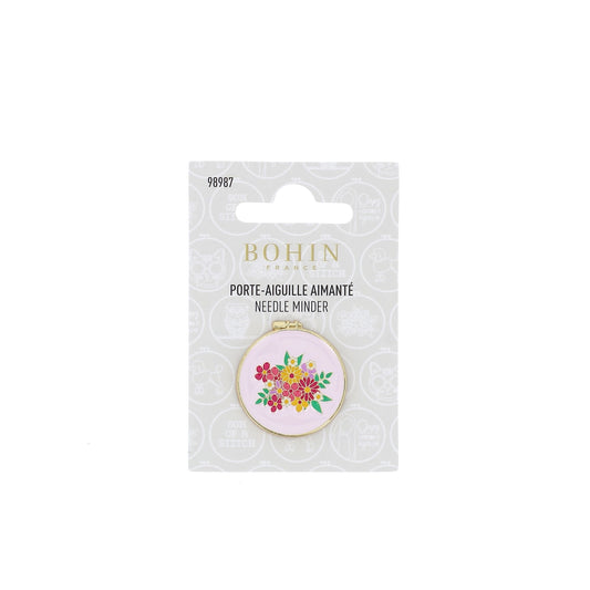 NEEDLE MINDER (MAGNETIC)-28mm/1''-Blister-FLOWERS