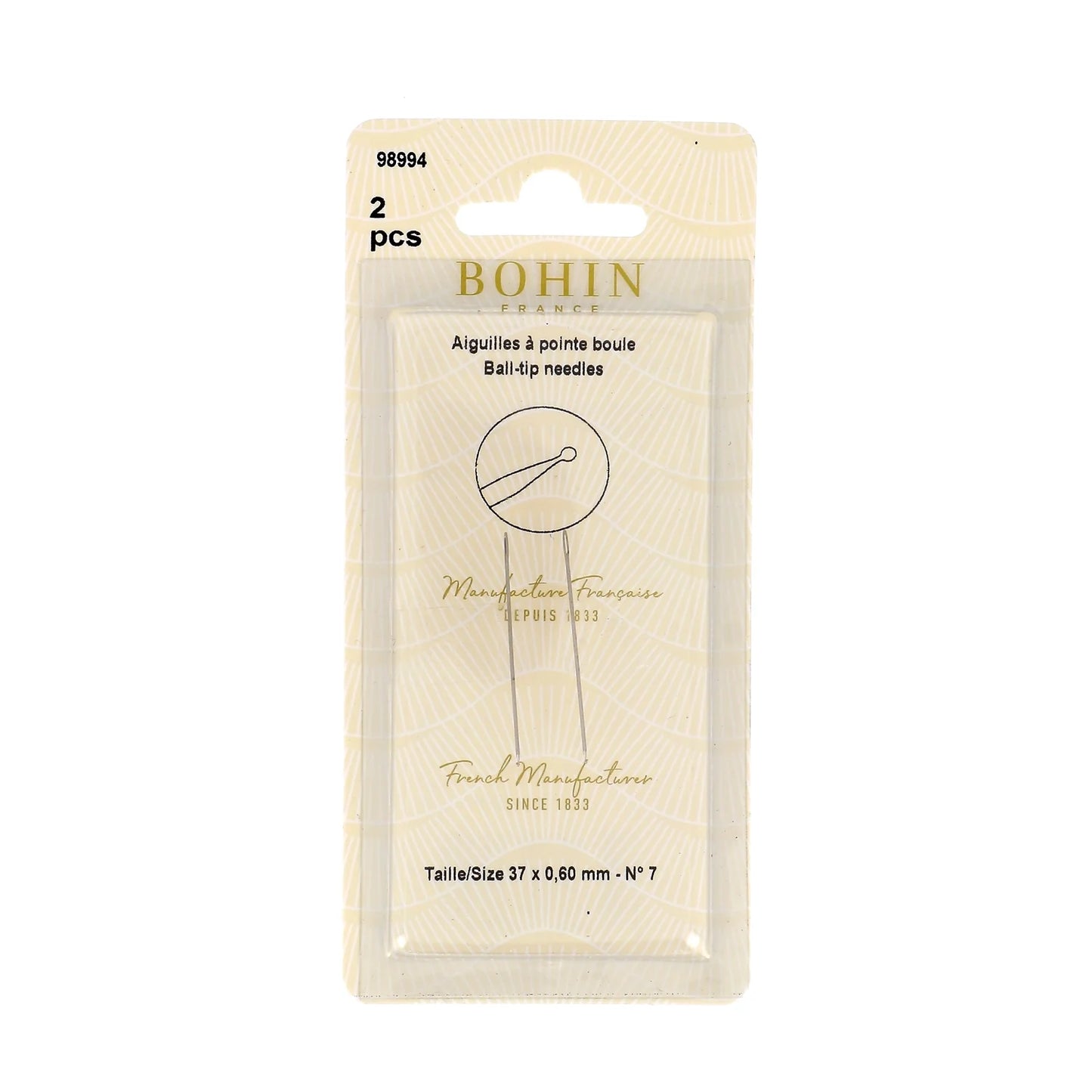 BALL TIP "NEEDLES" - 1 1/2" x 0,60mm - Blister 2pcs