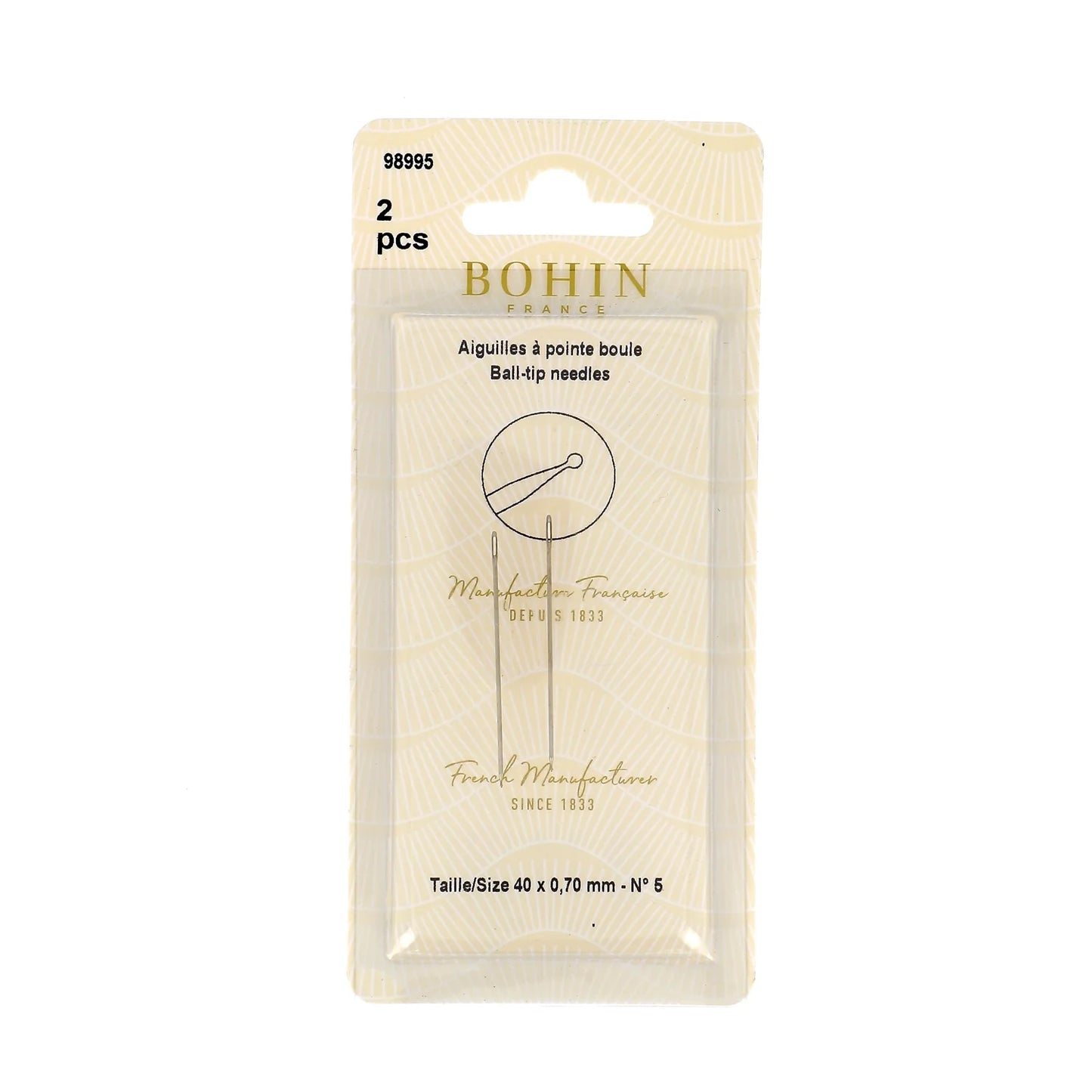 BALL TIP "NEEDLES" - 1 5/8" x 0,70mm - Blister 2pcs