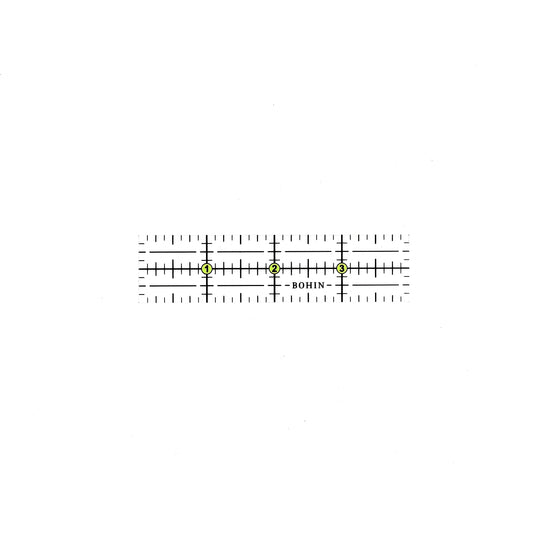 MINI QUILTING RULER - 4"x1" Blister
