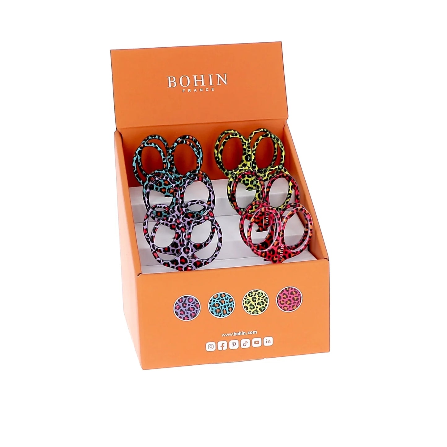 SCISSORS FANCY "POP LEOPARD" designs disp.x12