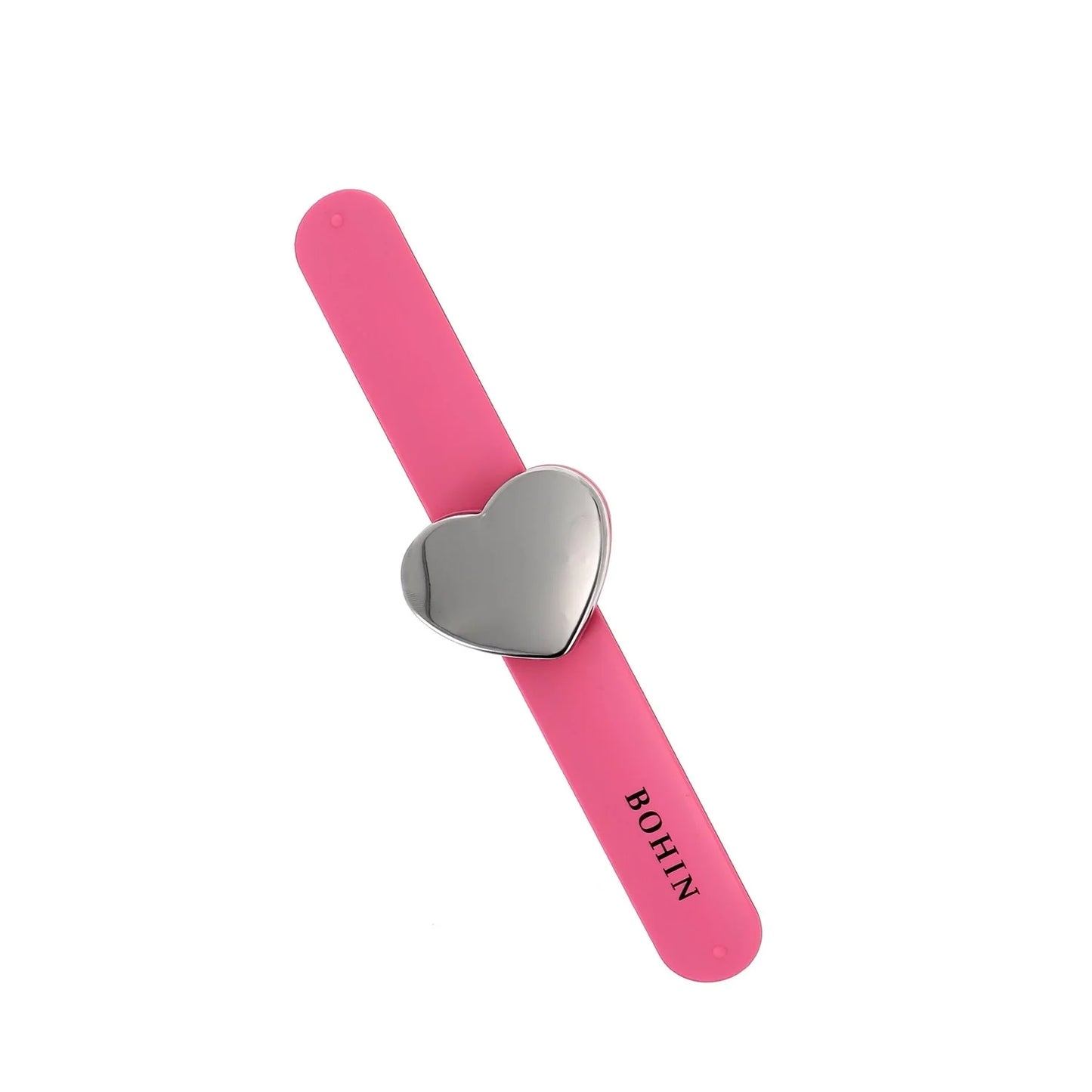 MAGNETIC PINCUSHION BRACELET "HEART"- PINK - Blister