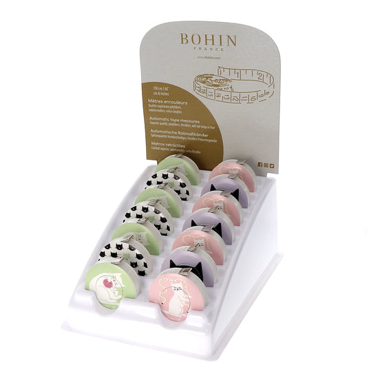 TAPE MEASURE "AUDREY JEANNE" Designs - Disp.x14