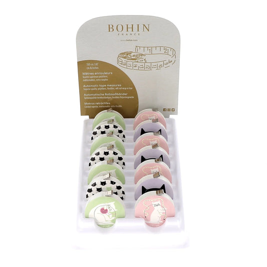 TAPE MEASURE "AUDREY JEANNE" Designs - Disp.x14