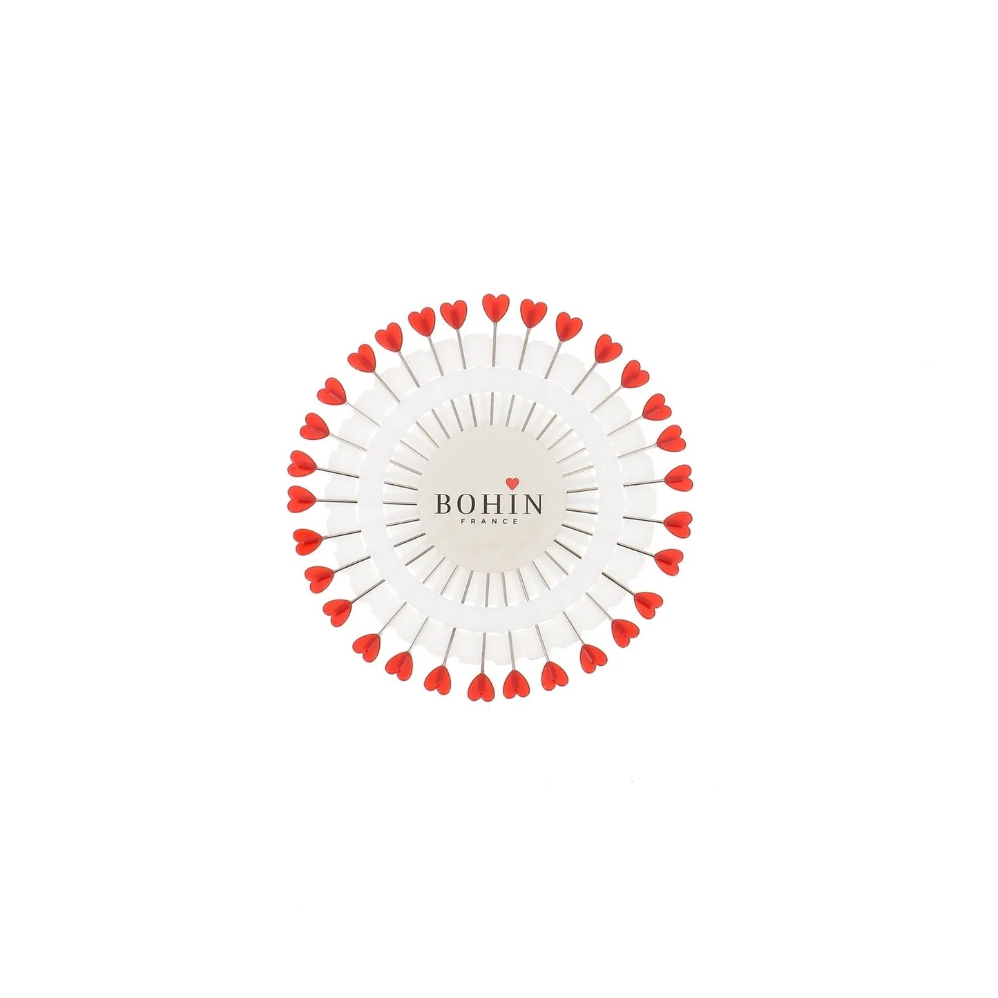 PLASTIC HEAD PINS-0.60x1 1/2"-Disc of 30-Blister