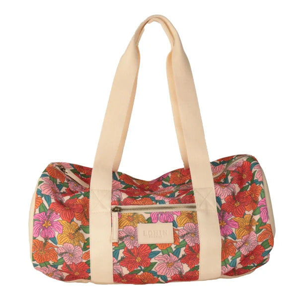 COTTON BAG 45x22cm BLOSSOM - ORANGE