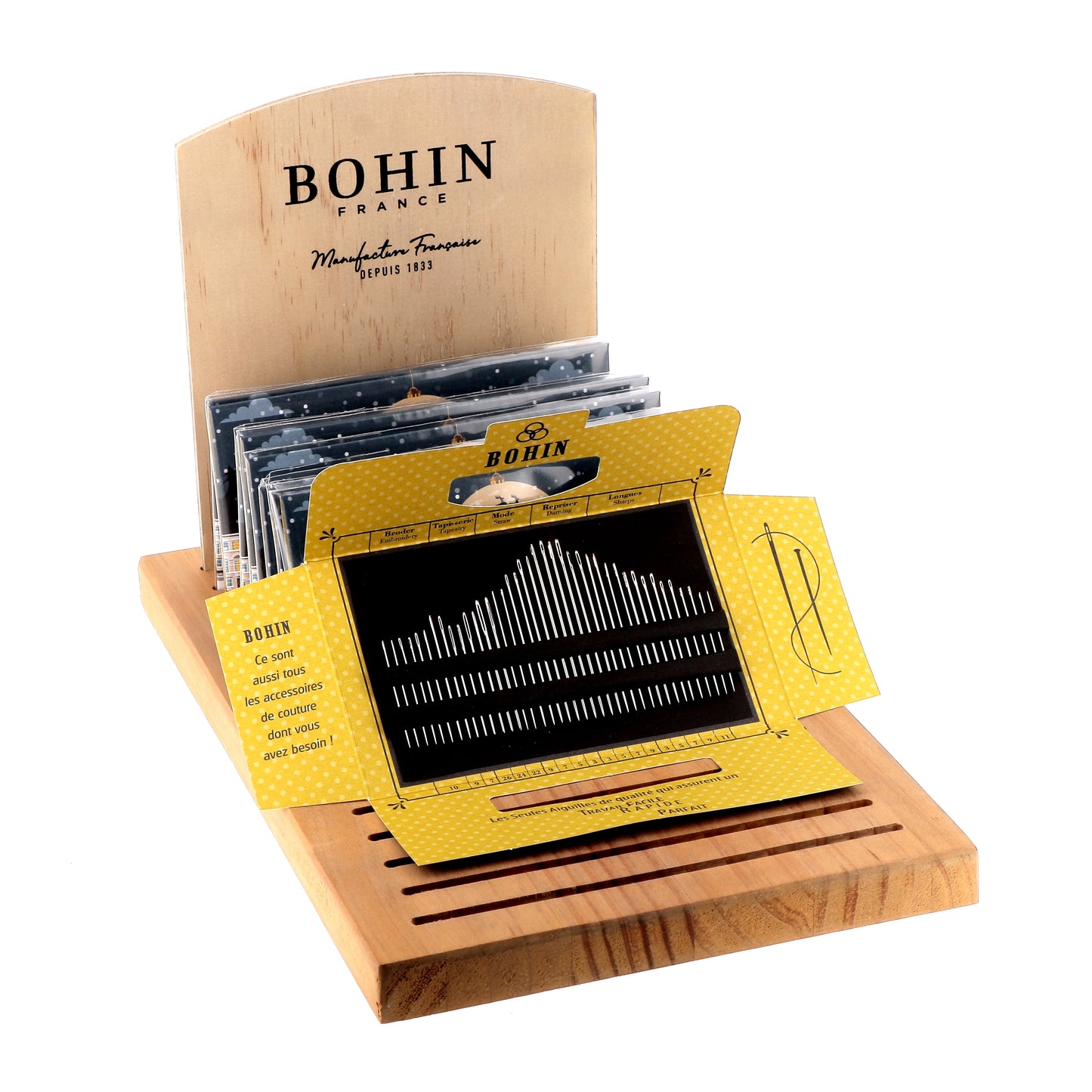 SEWING NEEDLES SET of 15 "CHRISTMAS"