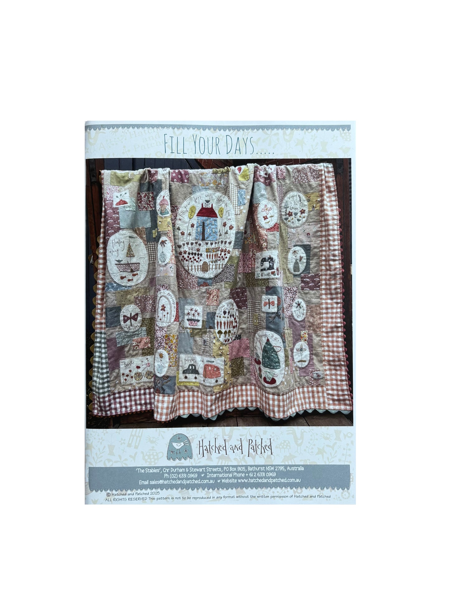 A418 Fill Your Days Pattern