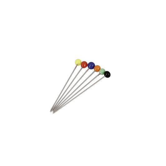 A6672 GLASS HEAD "EXTRA-LONG" PINS M7