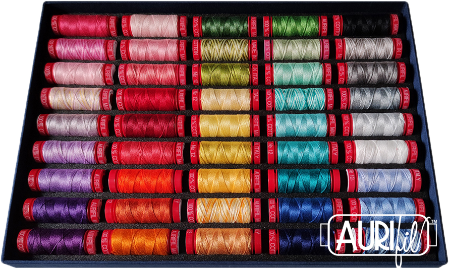AURIFIL BEST SELECTION 2.0 - 12 WT 45 SPOOLS