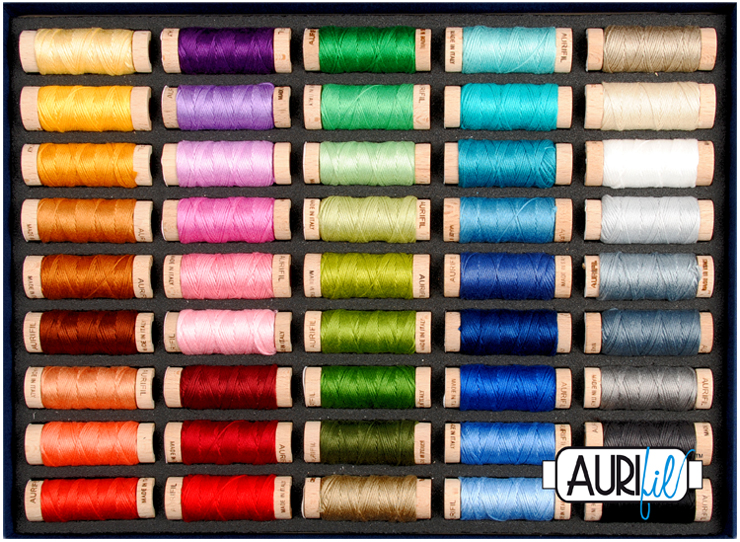 AURIFIL BEST SELECTION COLLECTION - FLOSS 45 SPOOLS