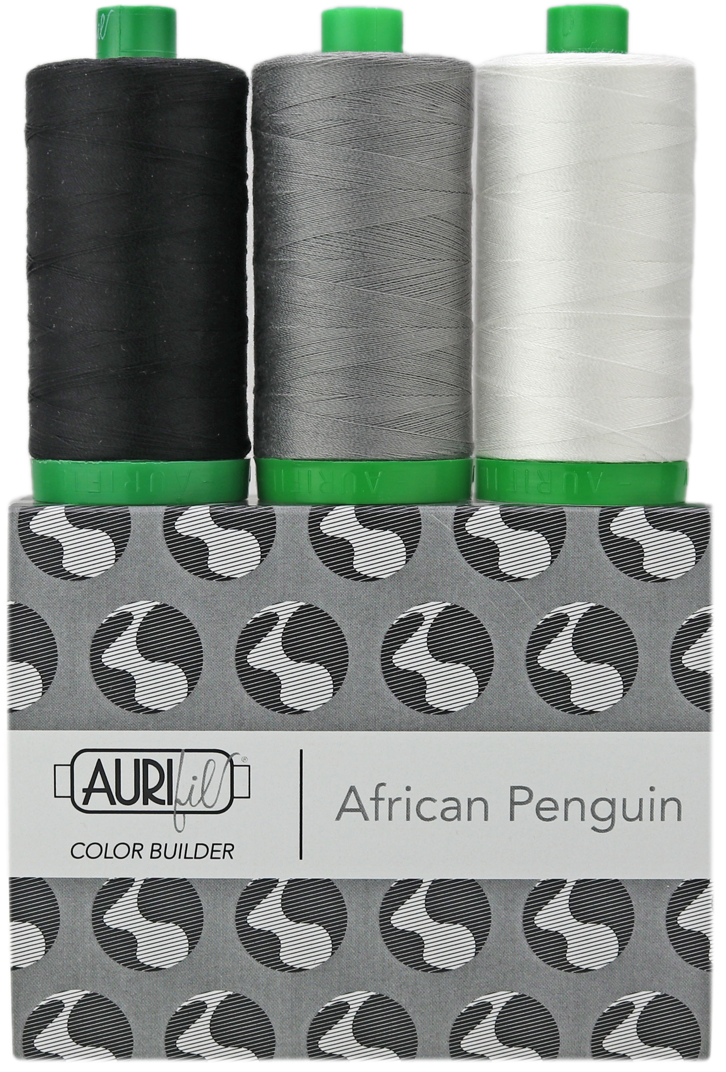 40WT COLOR BUILDER - PENGUIN BLACK/WHITE 3 SPOOLS