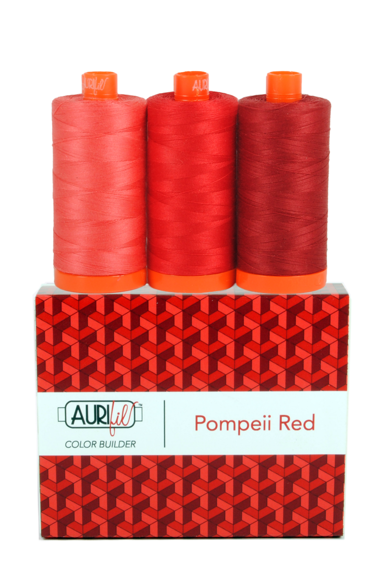 50WT COLOR BUILDER - POMPEII RED 3 SPOOLS