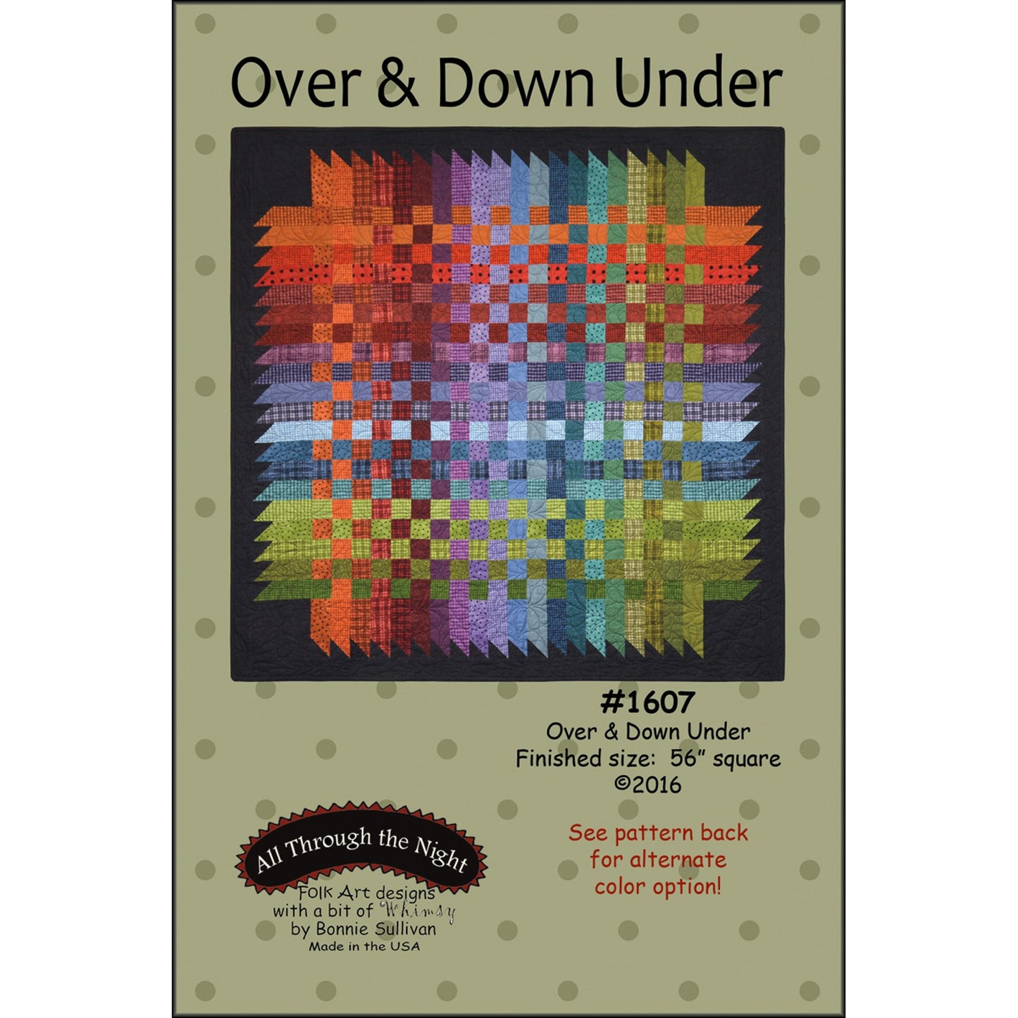 ATN1607 Over & Down Under Pattern by Bonnie Sullivan