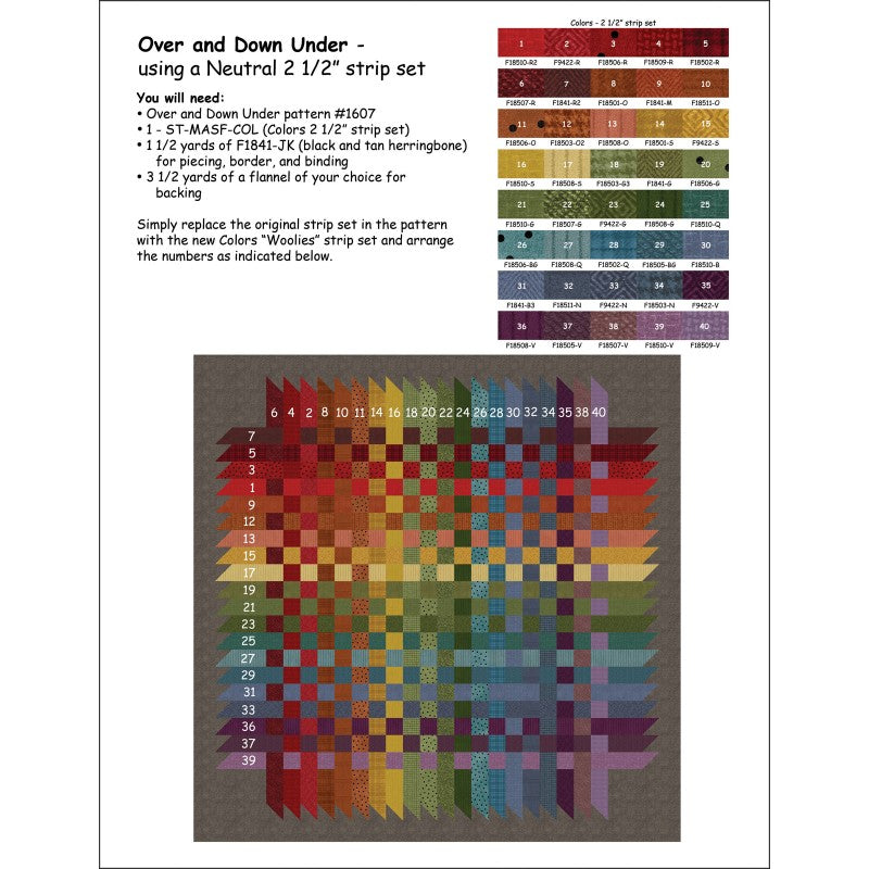 ATN1607 Over & Down Under Pattern by Bonnie Sullivan