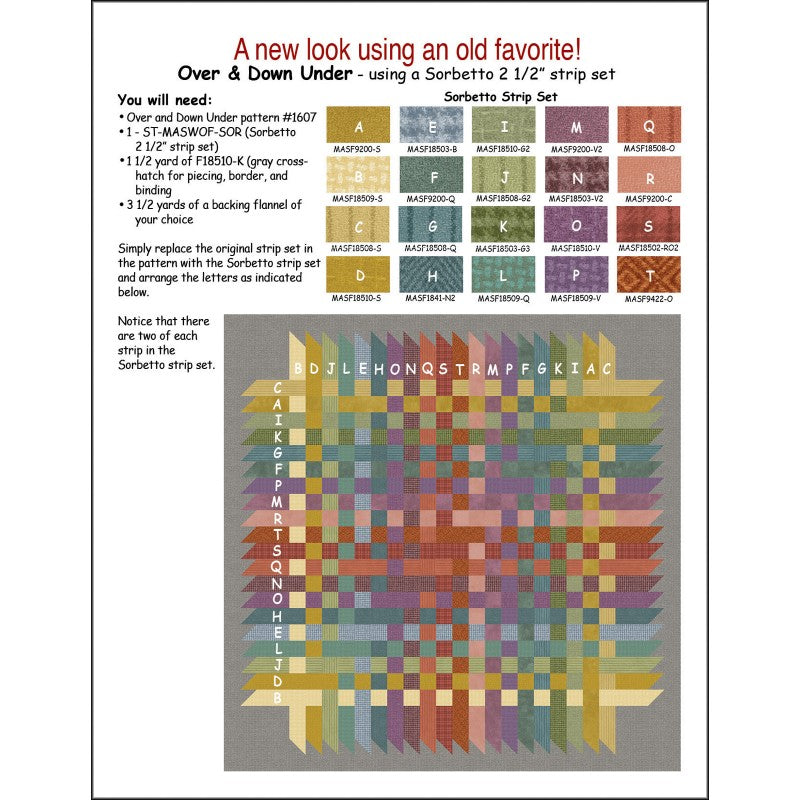 ATN1607 Over & Down Under Pattern by Bonnie Sullivan