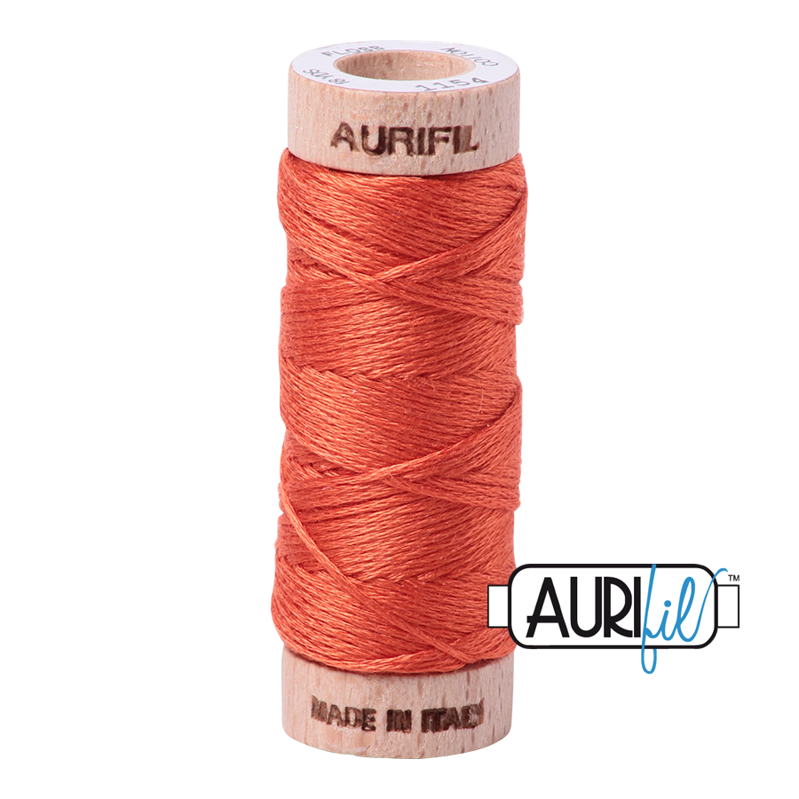 1154 DUSTY ORANGE 6-STRANDS FLOSS - COTTONSPOOL |- 16 MT.