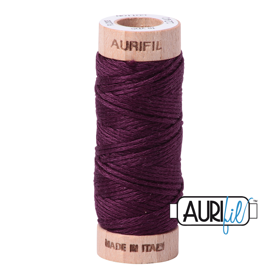 1240 VERY DARK EGGPLANT 6-STRANDS FLOSS - COTTONSPOOL |- 16 MT.