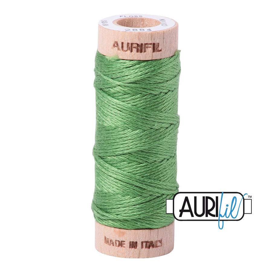 2884 GREEN YELLOW 6-STRANDS FLOSS - COTTONSPOOL |- 16 MT.