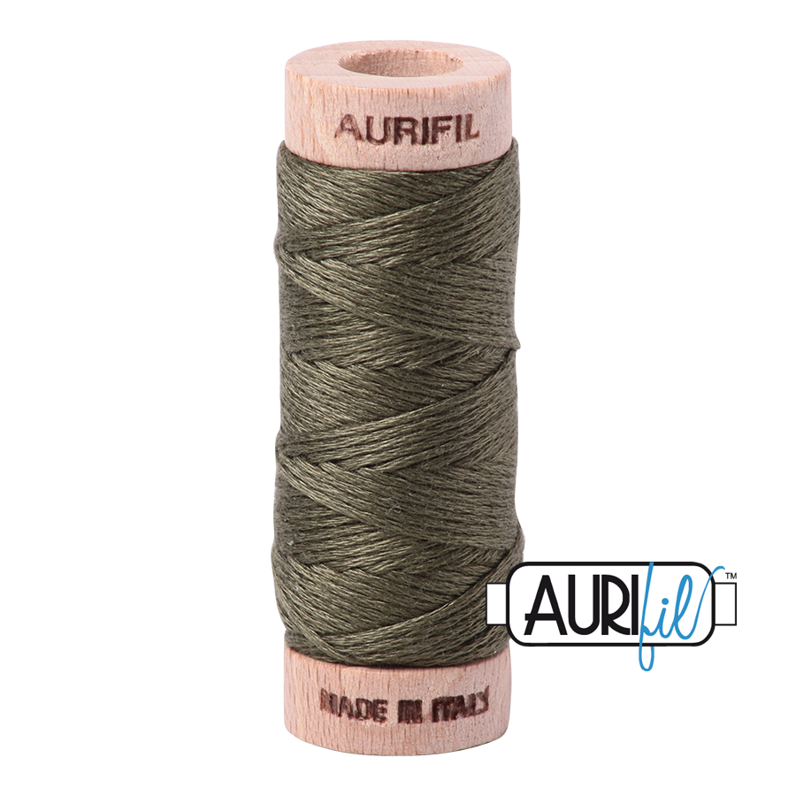 2905 ARMY GREEN 6-STRANDS FLOSS - COTTONSPOOL |- 16 MT.