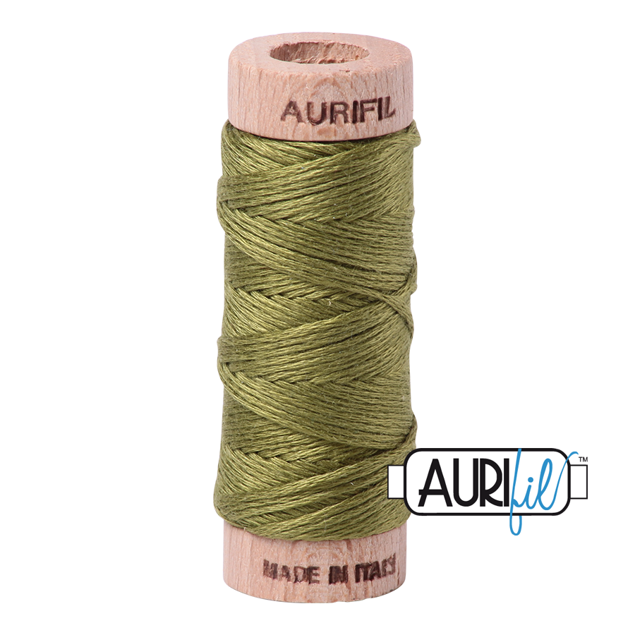 5016 OLIVE GREEN 6-STRANDS FLOSS - COTTONSPOOL |- 16 MT.