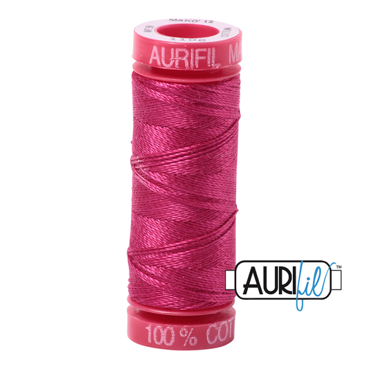 1100 RED PLUM 12 WT MAKO COTTON SMALL SPOOL | 50 MT.